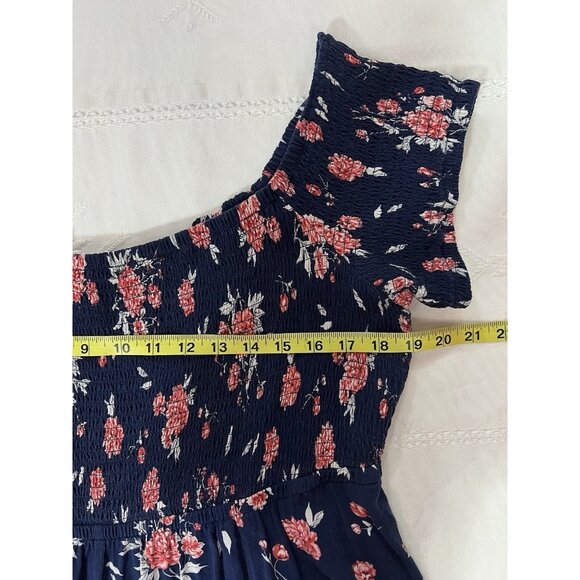 TORRID 2 Cold Shoulder Dress Size 2X Hi Low hem Floral top Short sleeve Hollyday - Picture 8 of 11